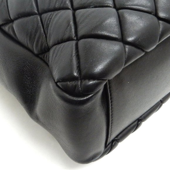 CHANEL Black Leather Matelasse Skin Bag - Picture 7 of 11